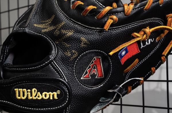 ▲林家正實戰手套。（圖／展逸國際企業提供）