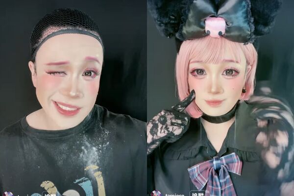 ▲▼日本二寶爸竟是網路美少女，網友看完過程全部驚呆。（圖／攝自たろちゃんIG）