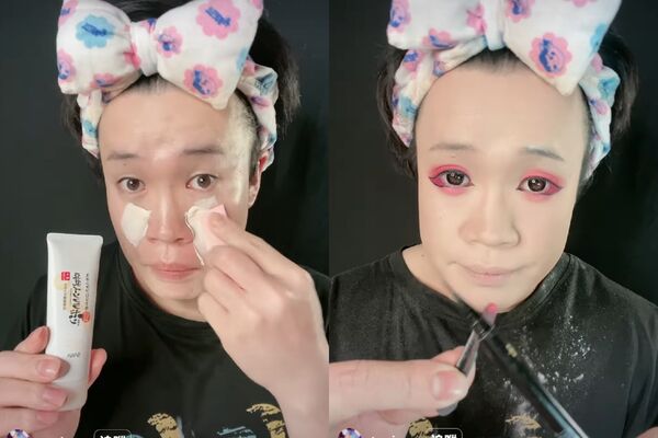 ▲▼日本二寶爸竟是網路美少女，網友看完過程全部驚呆。（圖／攝自たろちゃんIG）