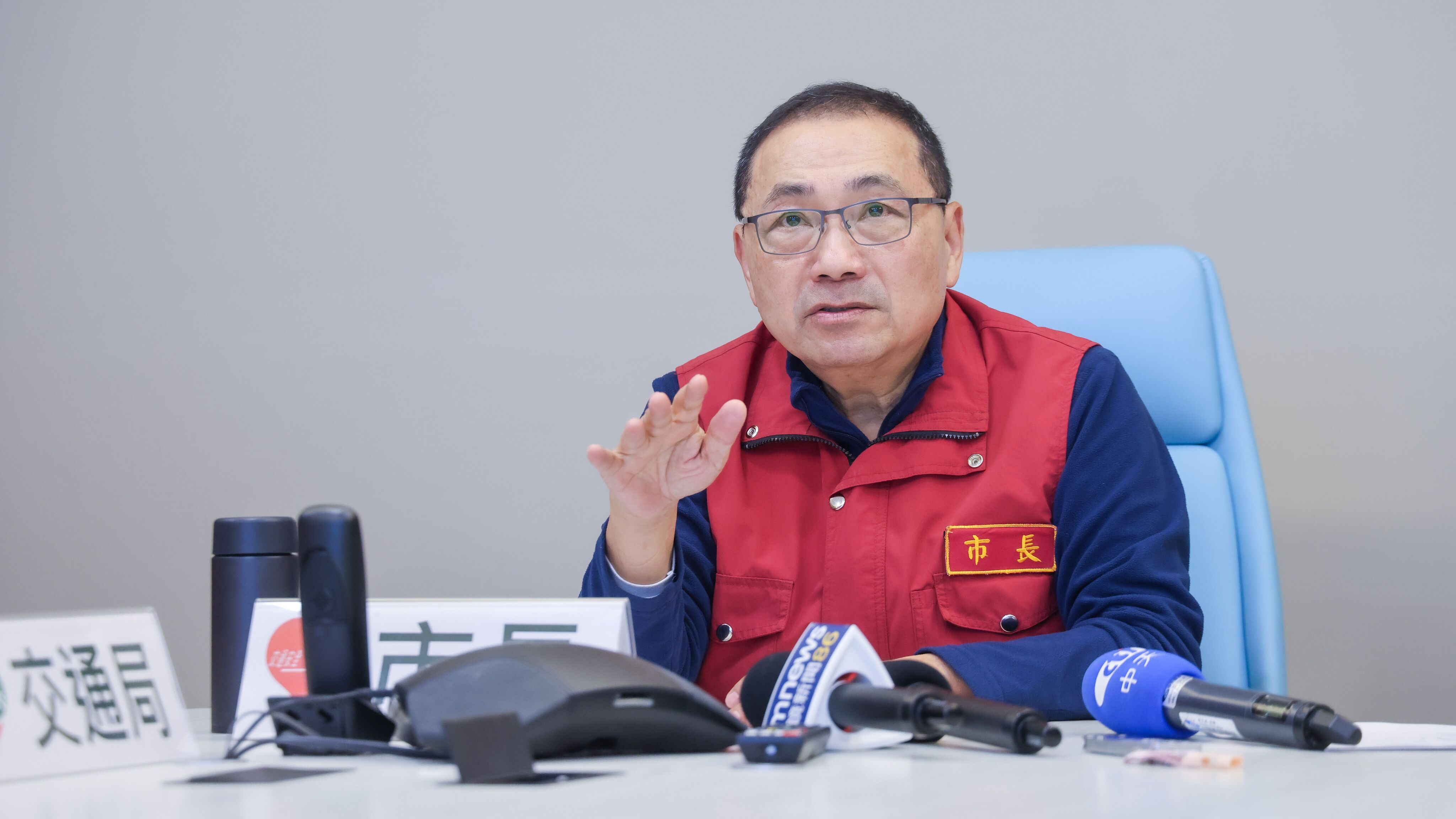 ▲新北市長侯友宜,道安。（圖／記者郭世賢翻攝）