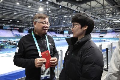 實地考察米蘭冬奧！中華奧會蔡家福主席訪視選手、關心需求