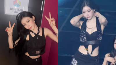 ITZY彩領跳舞跳一半「兩邊肩帶掉了」表情超鎮定　驚險瞬間全被拍