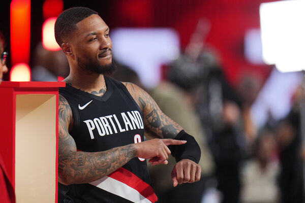 ▲▼2026年NBA明星賽三分球大賽里拉德（Damian Lillard）、布克（Devin Booker）、庫尼普爾（Kon Knueppel）。（圖／達志影像／美聯社）