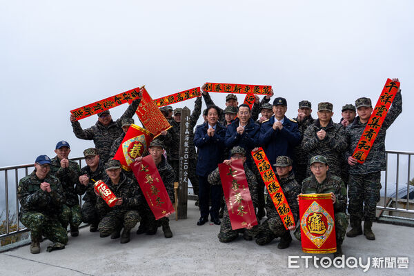 ▲▼ （0215 1800照片才可用)  賴清德於小雪山雷達站發表春節談話    。（圖／總統府提供）