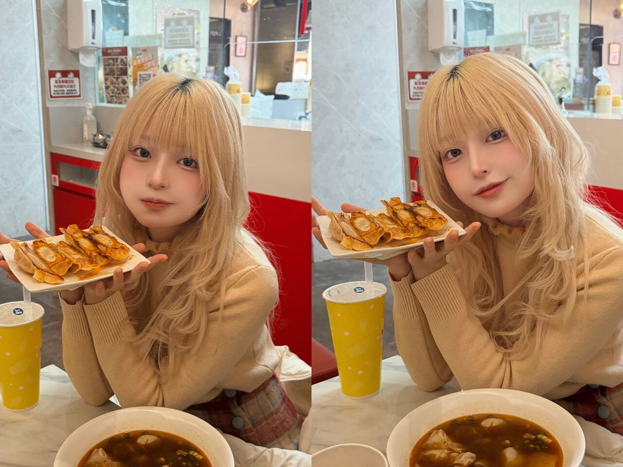 日正妹來台吃鍋貼!夢幻美照瘋傳 網驚:把八方拍成我吃不起的樣子