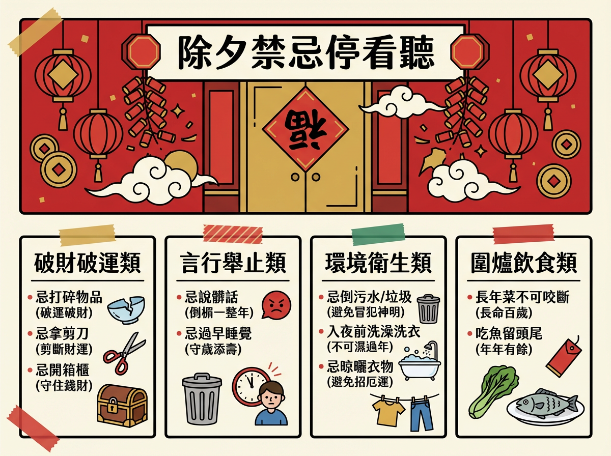 除夕禁忌一次看!4時段洗澡轉運 8大年菜招財術曝光