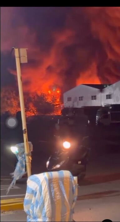 ▲▼龍潭除夕深夜大火。（圖／翻攝Threads）