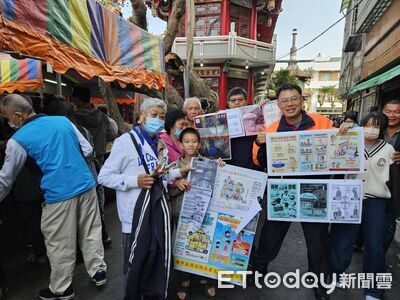 大年初一走入文衡殿　南消三大隊宣導防火守護香客安全
