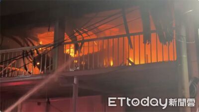 初二暗夜惡火吞噬製茶廠！夫妻跳窗逃生2傷...全面燃燒畫面曝