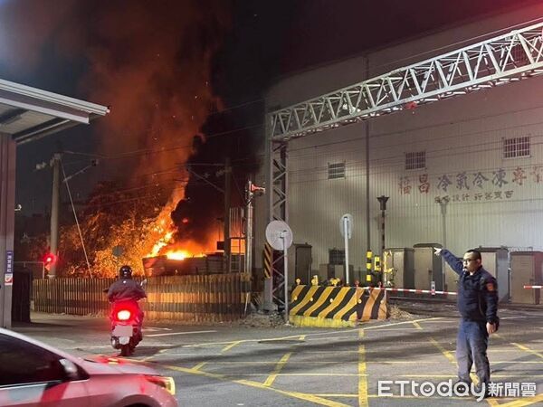 ▲▼彰化製鞋廠大火。（圖／警方提供）