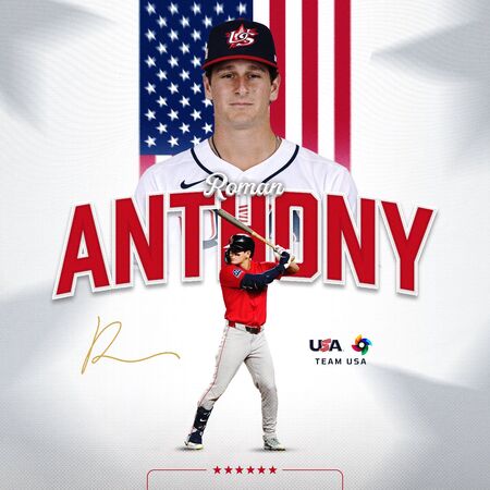 ▲▼安東尼（Roman Anthony）。（圖／X:USA BASEBALL）