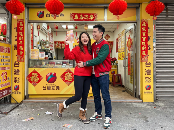 ▲▼台彩,刮刮樂,台灣彩券,過年,農曆,新年,春節,樂透。（AI協作圖／記者柯振中製作，經編輯審核）