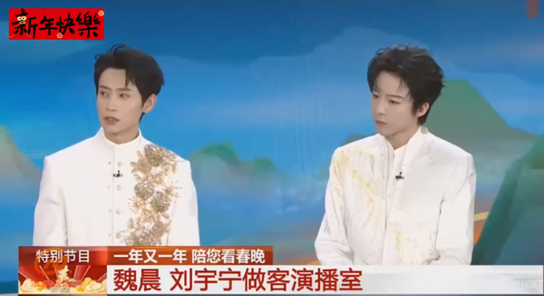 ▲▼   劉宇寧、魏晨同台央視馬年春晚演唱2026          。（圖／翻攝 央視）