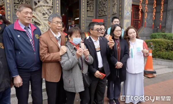 ▲▼柯文哲苗栗走春參拜。（圖／截取自民眾黨YouTube）