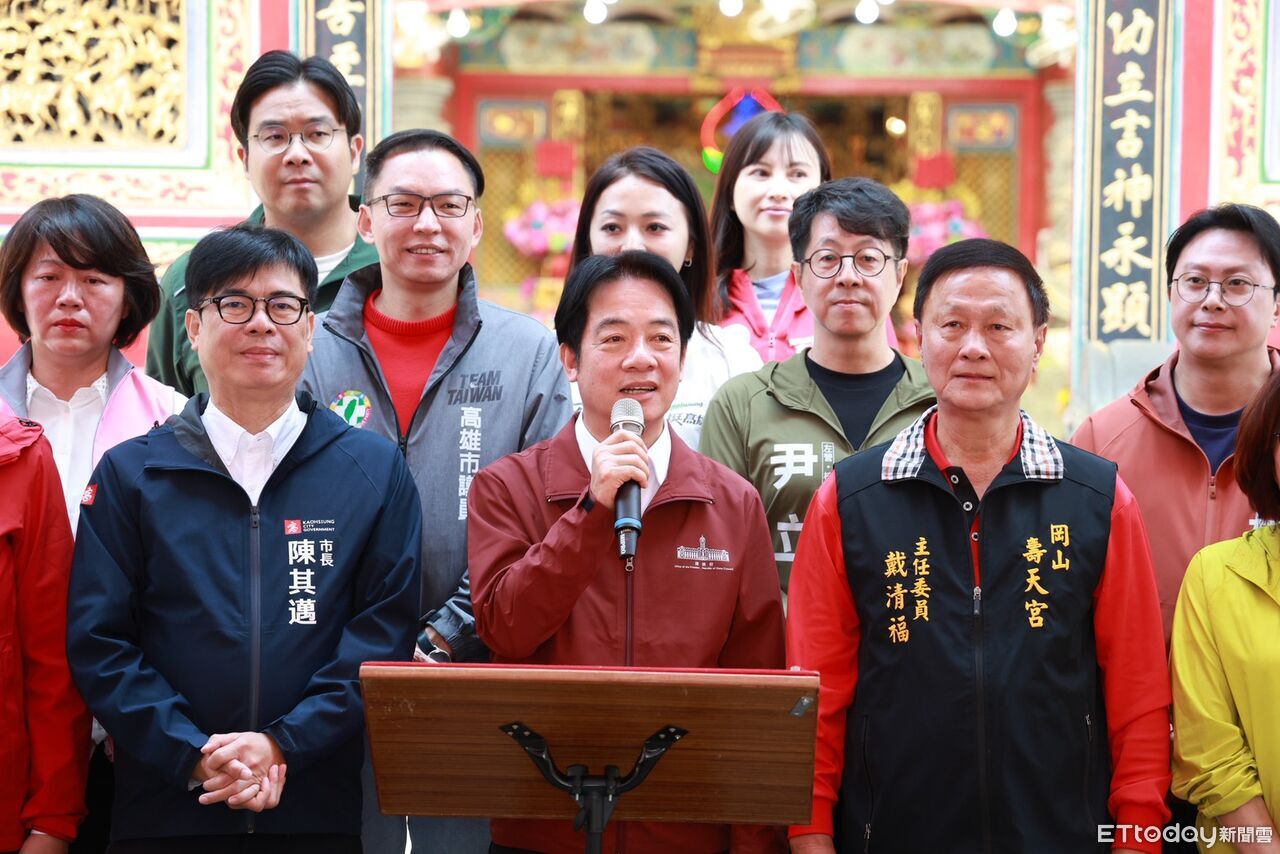 賴清德初二發紅包!讚爆5年執政「領頭羊」 喊陳其邁:高雄老大