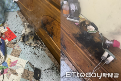 熱銷款行動電源再傳爆炸　睡一半「頭頂燒出一團火」險嚇死