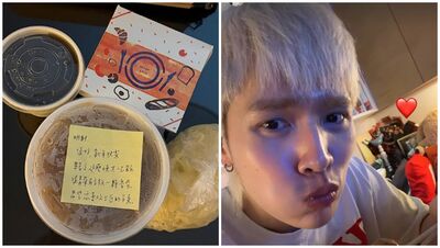 初二叫外送「店家偷放神秘小物」！鍾明軒被認出⋯見手寫信：我要哭了