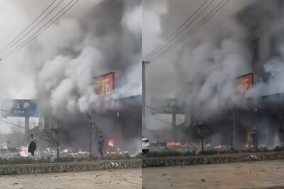 店內狂噴出火花！宜城「鞭炮店爆炸」釀12死…含5名未成年