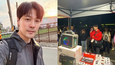 「八點檔男星」逛潮州年街站攤位前開唱　路人秒認出拿手機狂拍