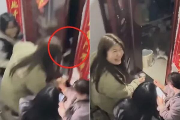 ▲▼除夕全家忘帶鑰匙　把貓丟進家裡「5分鐘後門開了」。（圖／翻攝微博）