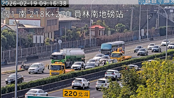 ▲▼國道追撞事故。（圖／高公局提供）