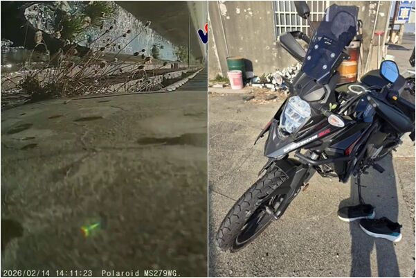 情人節遇「無照阿伯」!雲林22歲男騎士路口擦撞噴飛 慘墜水溝