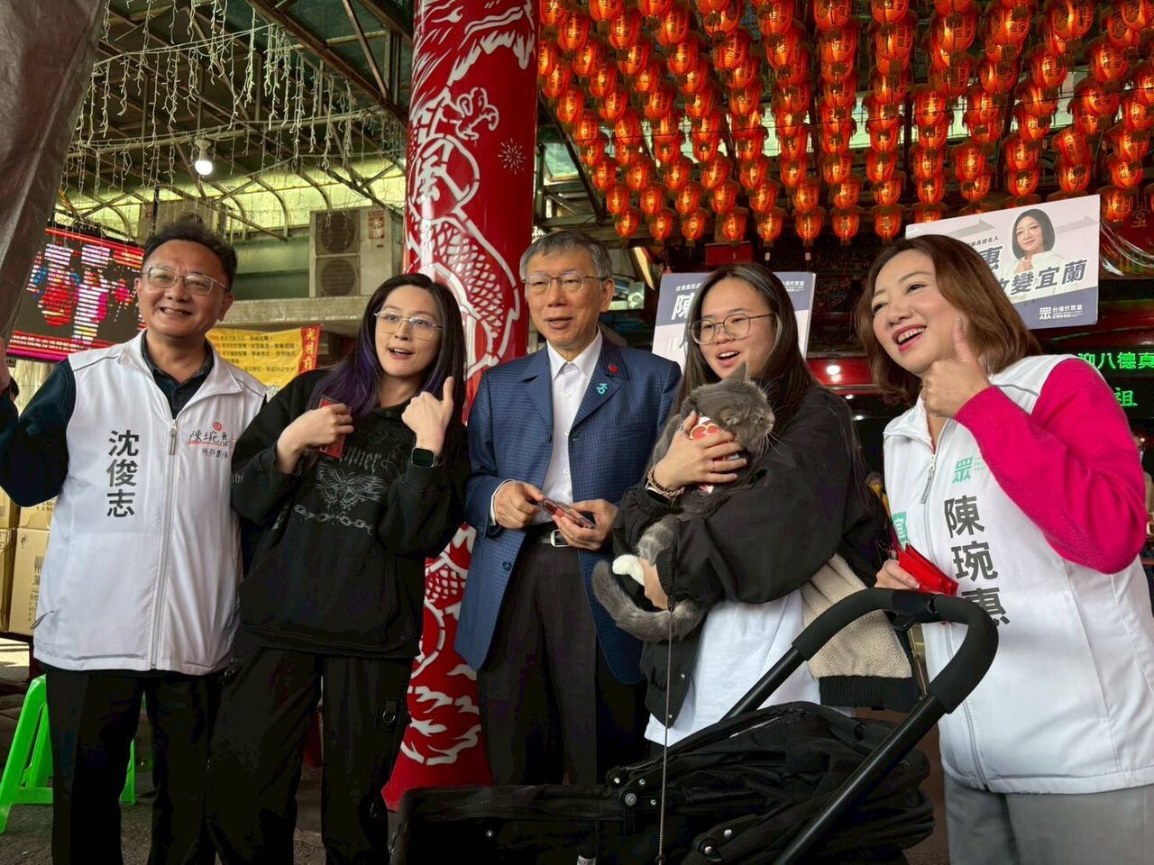 初四不休息!到宜蘭合體陳琬惠 柯文哲還要開輔選會議