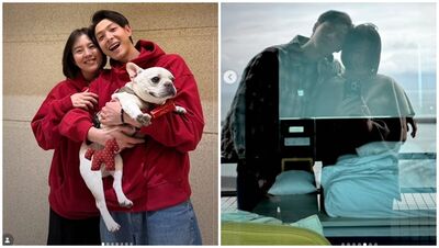 劉品言當媽後首過春節！連晨翔「恩愛餵食」眼神超寵  私下互動全被拍