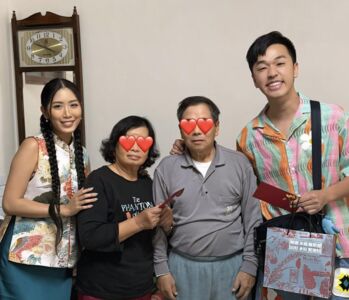 山豬過世2年　逸祥、香蕉「替他陪媽過年」：有些位置不能空著