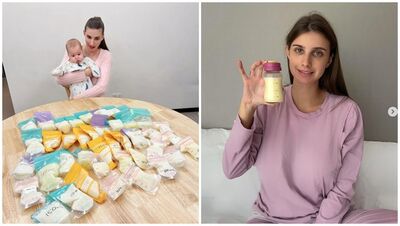 佳娜「6000ml母乳袋擺滿桌」畫面超壯觀！浪漫原因曝：花了1個多月