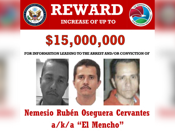 ▲▼墨西哥頭號毒梟、別名「金髮男」（El Mencho）的哈里斯科新世代（Jalisco New Generation Cartel）集團首腦歐塞奎拉（Nemesio Oseguera）遭擊殺。（圖／路透）