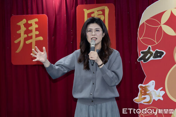 ▲▼鄭麗文國民黨中央黨部新春團拜。（圖／記者周宸亘攝）