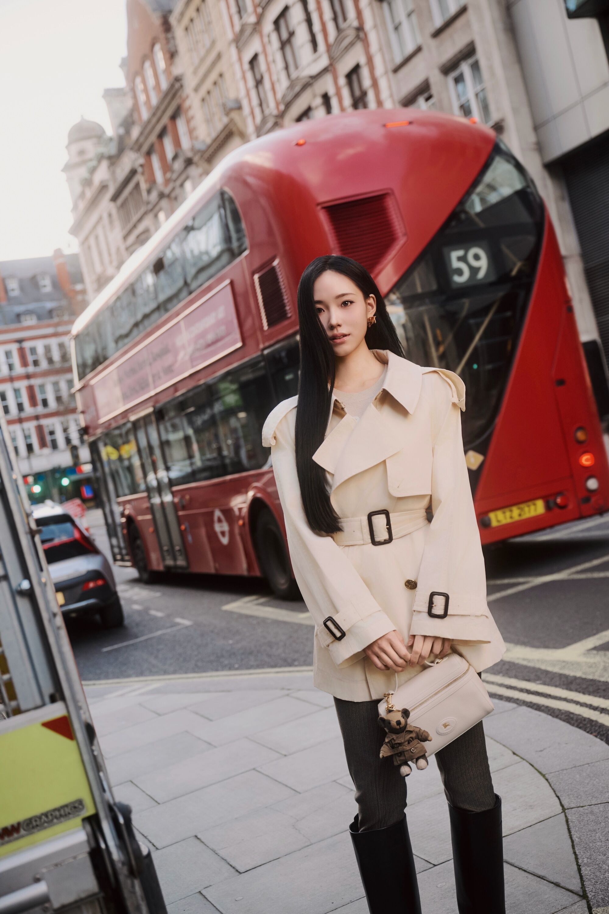 ▲Burberry秀 Lily許韶恩。（圖／記者林明瑋攝）