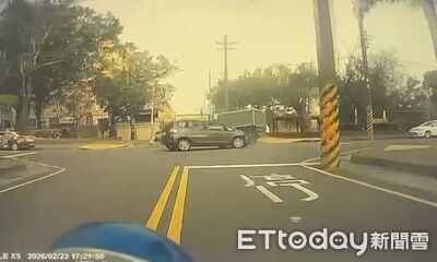 撞擊畫面曝光！台南毒駕拒檢狂飆闖紅燈　5孩童受傷送醫