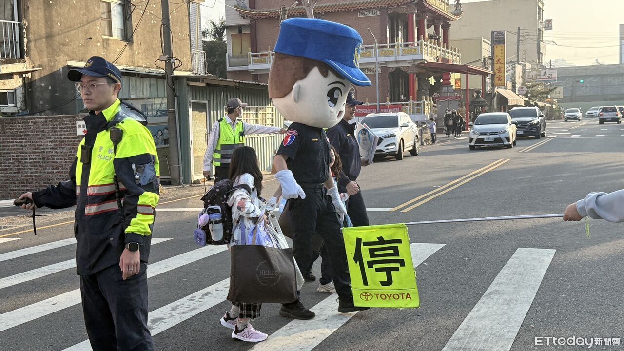 嘉義市護童專案全面啟動 警局聯手20所國小守護學童通學