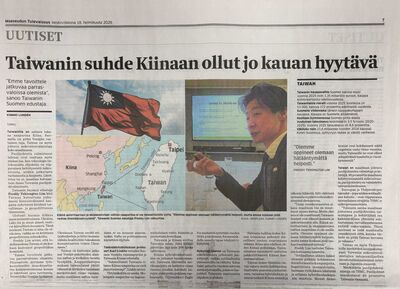 林昶佐再登芬蘭大報　高規格2天半版專訪＋3篇網路專訪