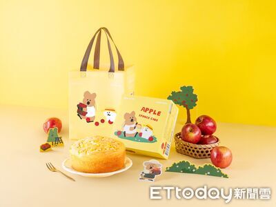 春上布丁聯名DINOTAENG　蘋果蛋糕、3款周邊明起開賣