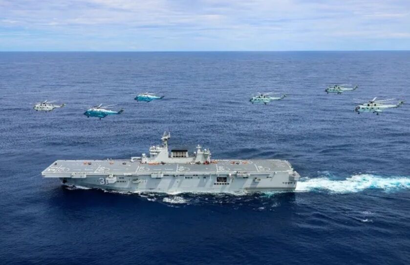 一架攻擊直升機都沒有 075型兩棲艦恐遭自殺無人快艇襲擊