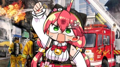 hololive櫻巫女擔一日消防局長　「勸民防災」網笑：櫻火龍現身