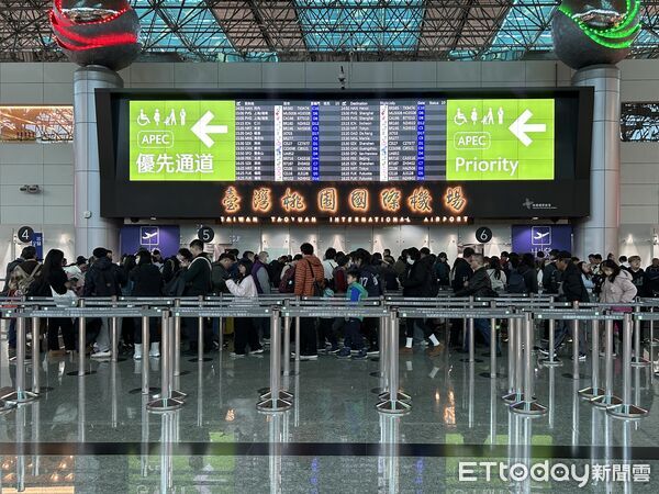 ▲▼桃園機場春節總運量約170.6萬人次，日均量約15.5萬人次。（圖／桃園機場公司提供）