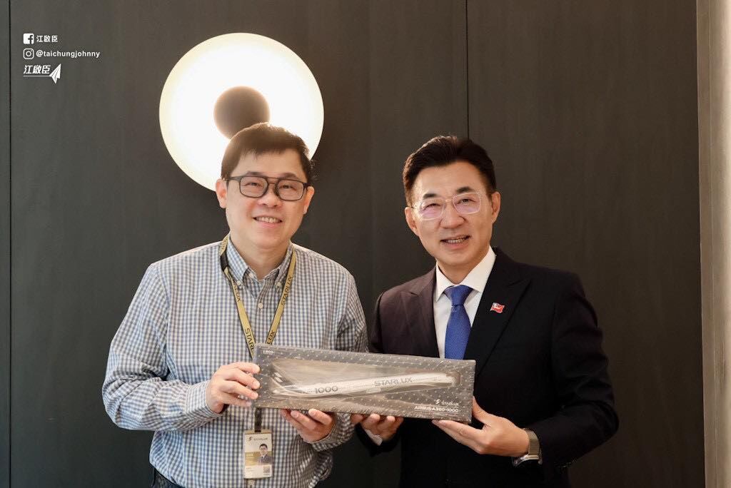 江啟臣遭質疑收割航線政績!網洗版「謝謝蔡其昌」 蔡其昌謙虛回應