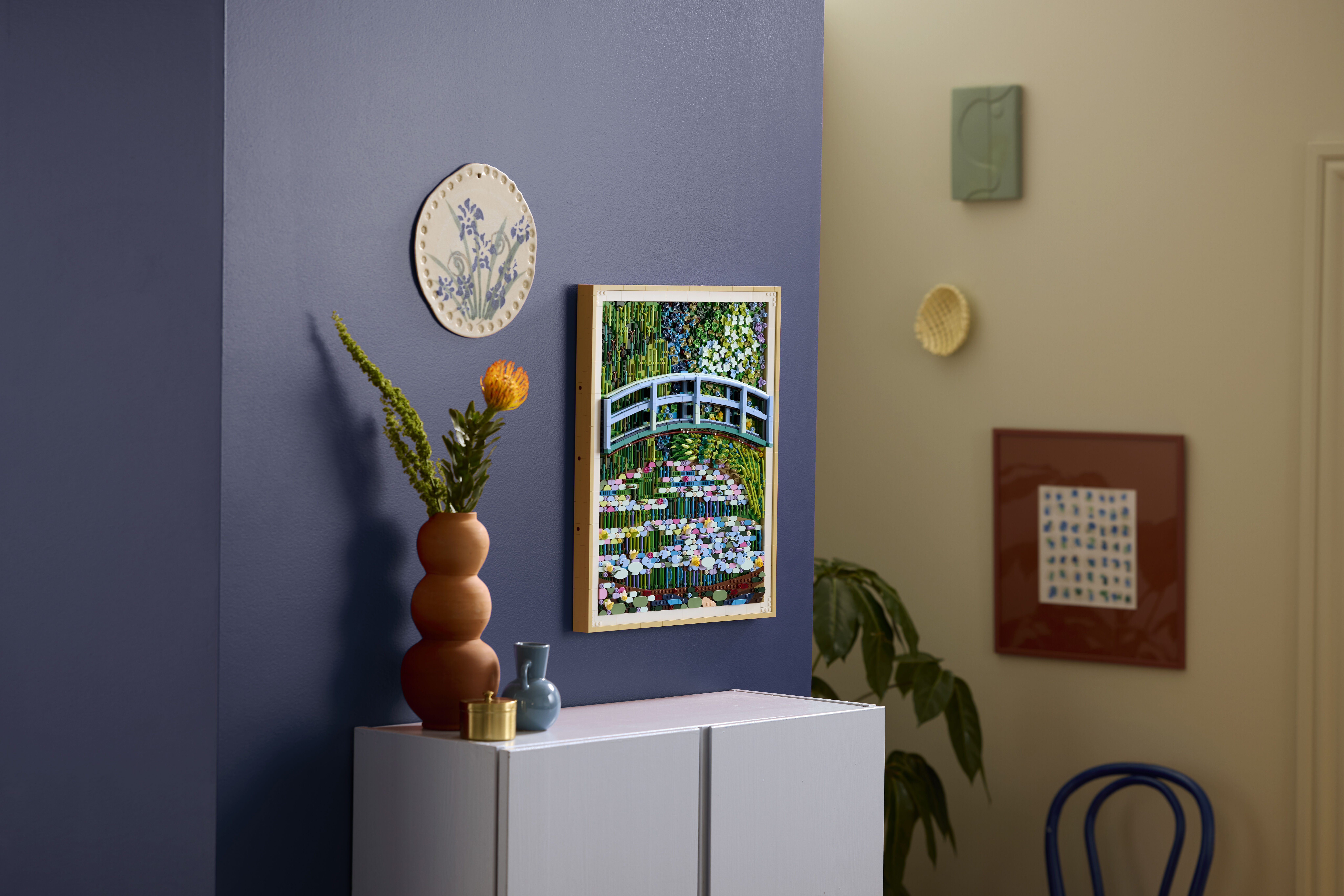 ▲樂高藝術系列《睡蓮池上的拱橋》。（圖／LEGO）