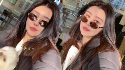 王祖賢緊抱愛犬開工「12秒片曝光」　真實近況全被拍