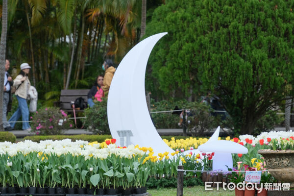 ▲2026士林官邸鬱金香展。（圖／記者彭懷玉攝）