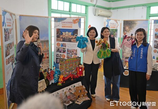 ▲雲林百大文化基地巡迴展開幕，現場展示象徵文化寶藏的主題展箱。（圖／記者游瓊華翻攝）
