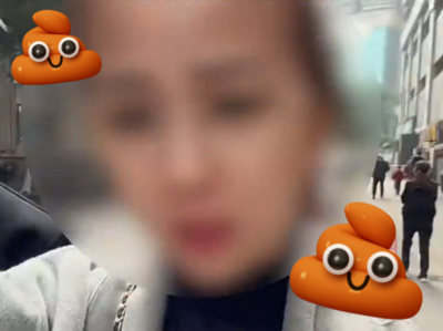 天「屎」降臨！陸女走在路上突「遭糞便砸頭」　她崩潰：臭到吐