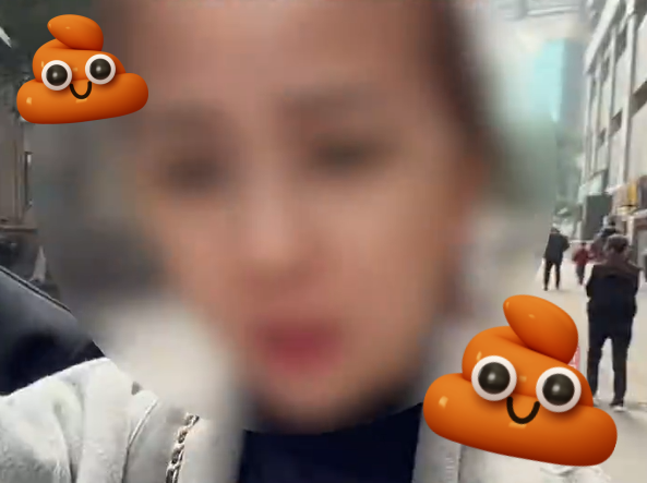 天「屎」降臨!陸女走在路上突「遭糞便砸頭」 她崩潰:臭到吐