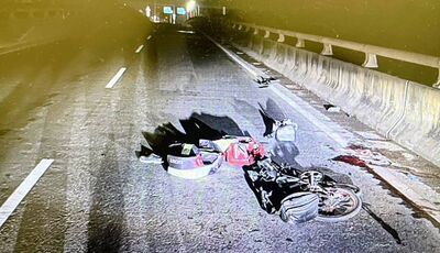 快速道路61線匝道口車禍！阿北騎自行車被撞飛　送醫不治慘死