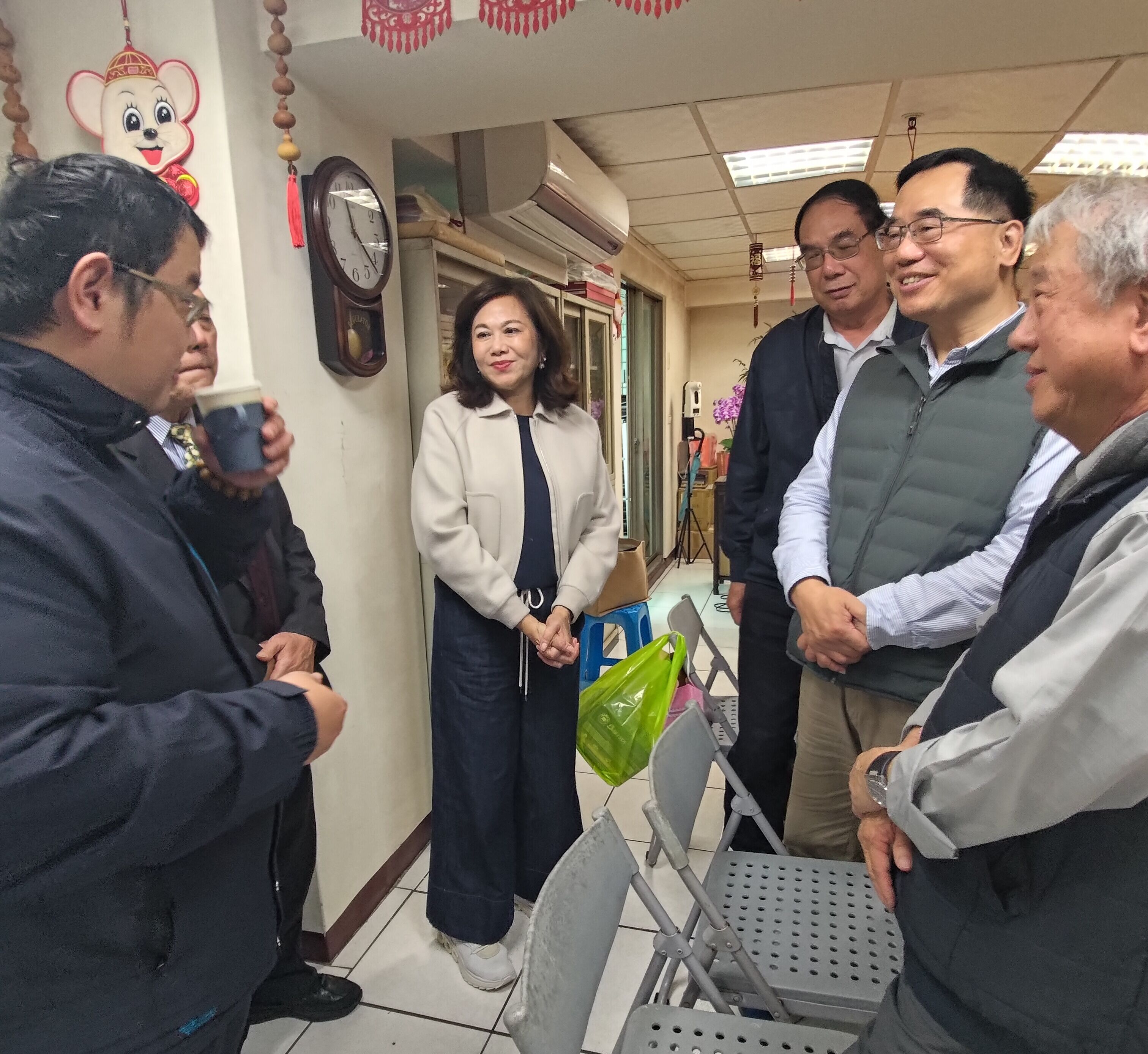 ▲基隆佛教會新春團拜 邱佩琳祈祝國泰民安。（圖／記者郭世賢翻攝）