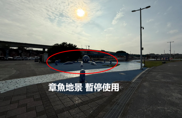 ▲大佳河濱公園3/1至10/31封閉部分自行車道和周邊遊戲場、沙坑。（圖／水利處提供）